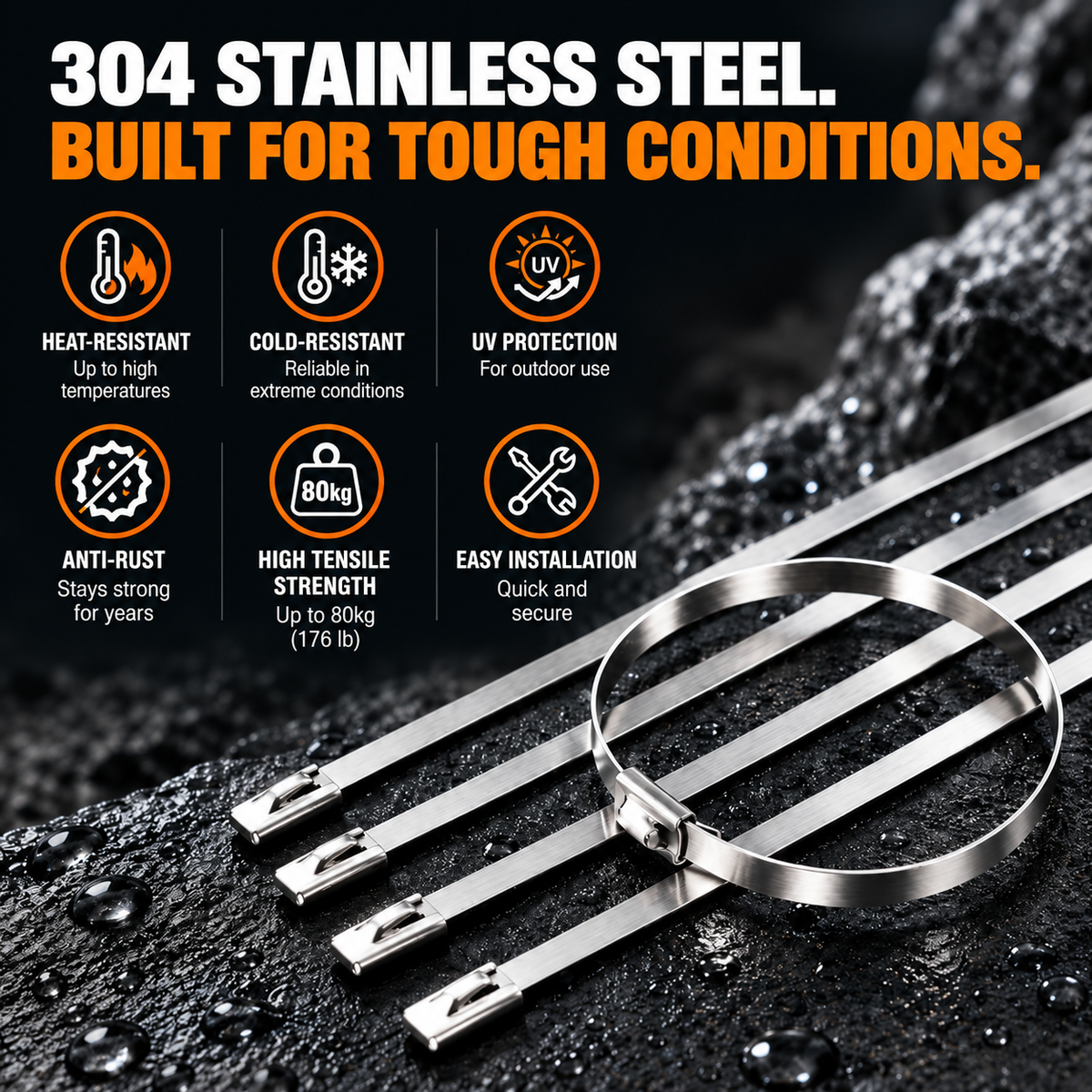 Goodigo Tools™ Stainless Steel Zip Tie Tool Kit