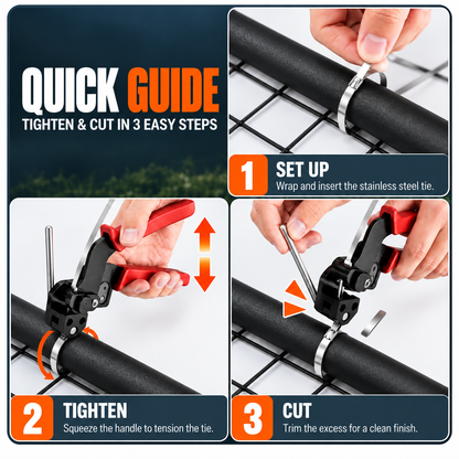 Goodigo Tools™ Stainless Steel Zip Tie Tool Kit
