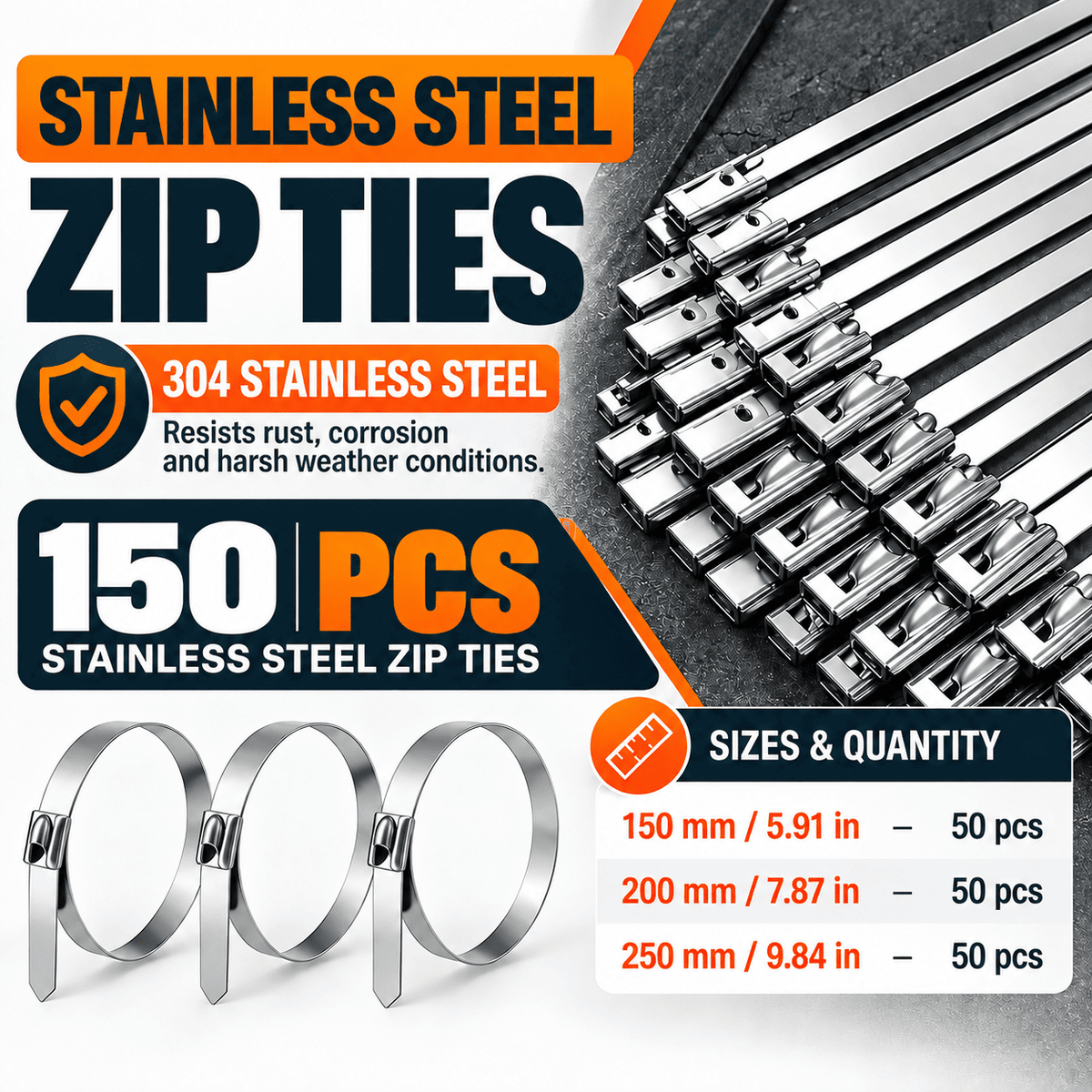 Goodigo Tools™ Stainless Steel Zip Tie Tool Kit