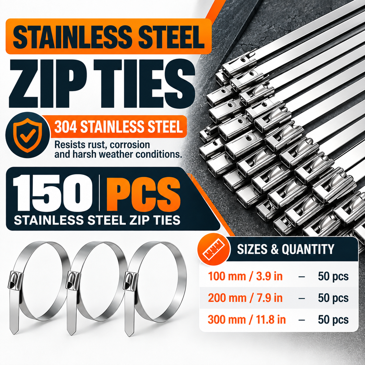 Goodigo Tools™ Stainless Steel Zip Tie Tool Kit