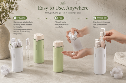 4-in-1 Travel Dispenser Bottle