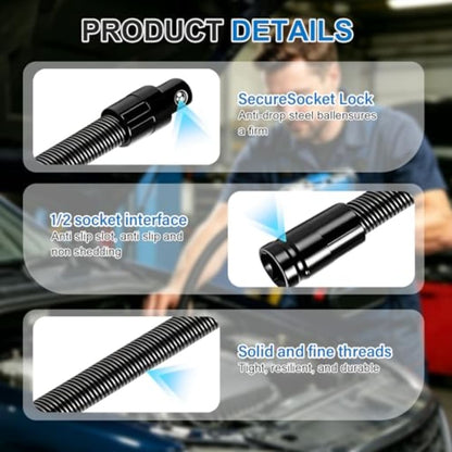 Flexible Socket Extender for Tight Spaces